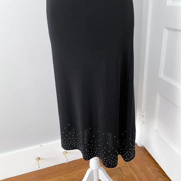 Betsey Johnson 2000s Y2K Vintage Black Midi Dress - Picture 4 of 12